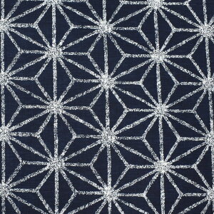 〔メール便対応商品〕生地 和調モーリークロス(KW7750) 1A.麻の葉 09Ag17_