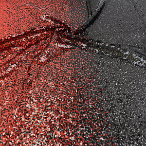 スパンコール生地 アリアナスパン(160412) 9.レッド×ブラック 10Ad06_