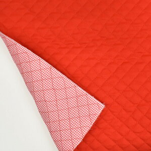 キルティング生地 リバーギンガムキルト(22-2551) 9.レッド 09Bi20_