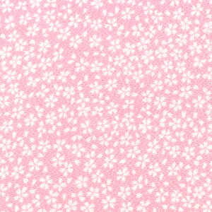 〔メール便対応商品〕ちりめん生地 京友禅 桜小紋(121150) 5851.桜色 09Bh18_