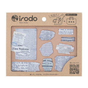 �t�@�u���b�N�X�e�b�J�[ irodo-�C���h- �I�[���h�y�[�p�[�i90221�j GR.�O���[ 08Bf99_