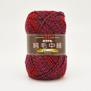 毛糸 ハマナカ 純毛中細 グラデーション 色番104 06Co99_