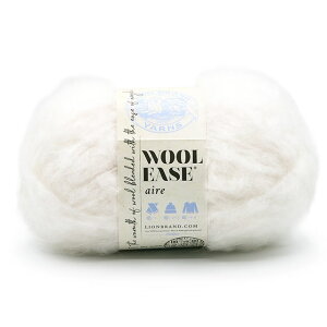 ю Lion Brand Yarn-CIuh[- WOOL EASE AIREEE[ C[Y GAi644j 100K.MARSHMALLOW 06Co99_