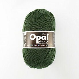 毛糸 Opal-オパール- 単色 4ply/4本撚り 100g巻 5184.オリーブグリーン (M)_b1j