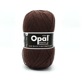毛糸 Opal-オパール- 単色 4ply/4本撚り 100g巻 5192.ブラウン (M)_b1j