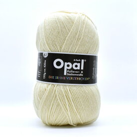 毛糸 Opal-オパール- 単色 6ply/6本撚り 150g巻 5300.ホワイト (M)_b1j