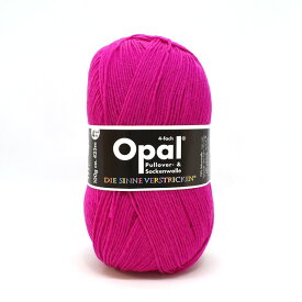 毛糸 Opal-オパール- 単色 4ply/4本撚り 100g巻 5194.ピンク (M)_b1j