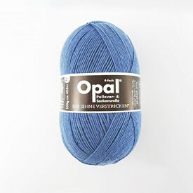 毛糸 Opal-オパール- 単色 4ply/4本撚り 100g巻 5195.ジーンズブルー (M)_b1j