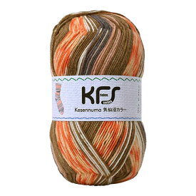 毛糸 Opal-オパール- 気仙沼カラー 4ply/4本撚り KFS105.鮭/オレンジ・ブラウン系マルチカラー (M)_b1j