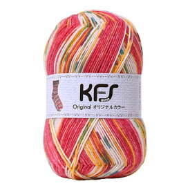 毛糸 Opal-オパール- KFSオリジナルカラー 4ply/4本撚り KFS112.赤ずきんちゃん/ピンク系マルチカラー (M)_b1j