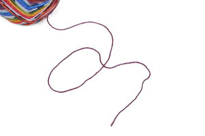 Opal毛糸オリジナルカラー（KFS102）ロリポップ・グリーングリーン・レッド系マルチカラー[b]5b