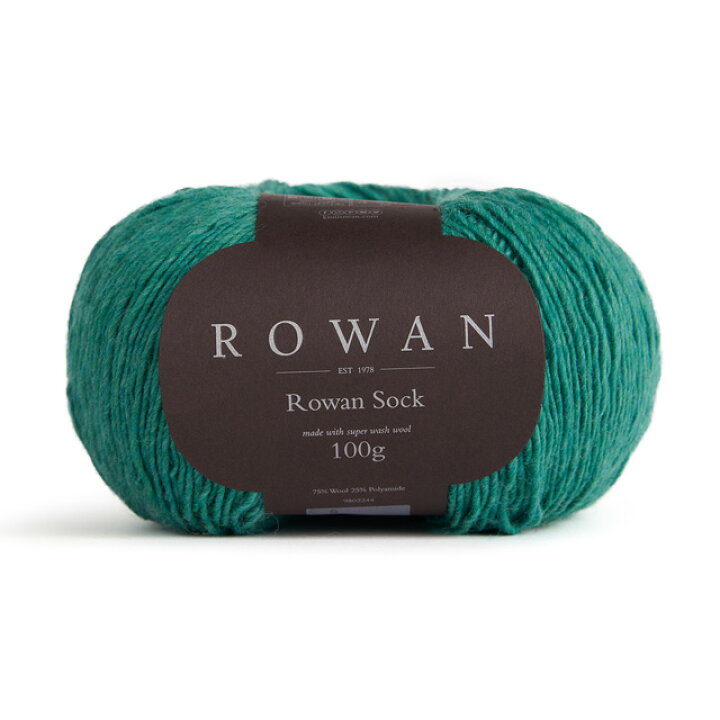 楽天市場】毛糸 ROWAN-ローワン- Sock（単色）（9802244） 009.Emerald  