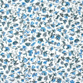 〔メール便対応商品〕 生地 LIBERTY FABRICS リバティ・ファブリックス タナローン 2024AW THE CURATED FLORAL Eleanor's Orchard エレノアズ・オーチャード（24-3634295） 24BU.ブルー 09Ac03j