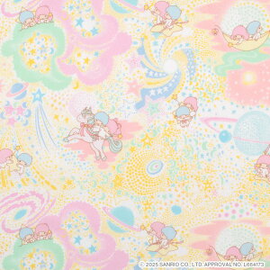 �k���[���֑Ή����i�l ���n LIBERTY FABRICS ���o�e�B�E�t�@�u���b�N�X �^�i���[�� Little Twin Stars Collection 25AW Milky Way Adventure �~���L�[�E�E�F�C�E�A�h�x���`���[�iDC35400�j J25A.�C�G���[ 09Ac04j