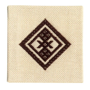 オリムパス こぎん刺しキット コースター(21) 茶 06Bi99_