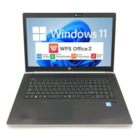 【Windows11】 【大画面17.3インチ】 【高スペック】 HP ProBook 470 G5 第8世代 Core i7 7500U/2.70GHz 4GB HDD250GB Windows10 64bit WPSOffice 17.3インチ フルHD カメラ テンキー 無線LAN 中古パソコン ノートパソコン PC Notebook 【中古】