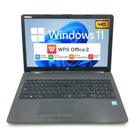 【Windows11】【新入荷】【スタイリッシュ】 HP 250 G7 第8世代 Core i5 8265U/1.60GHz 64GB 新品SSD4TB スーパーマルチ 64bit WPSOffice 15.6インチ HD カメラ テンキー 無線LAN 中古パソコン ノートパソコン PC Notebook 【中古】