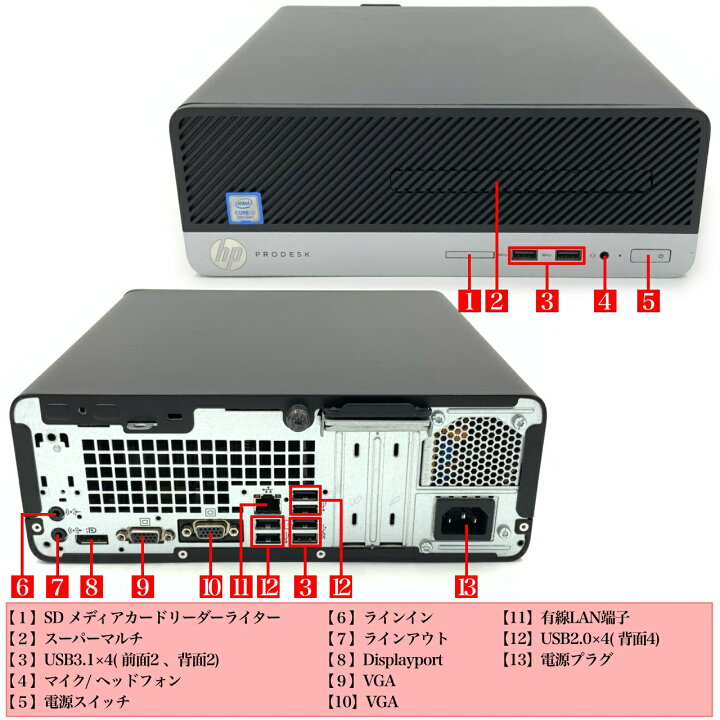 楽天市場】【Win11対応】【ビジネススタンダード】HP ProDesk 400 G5 