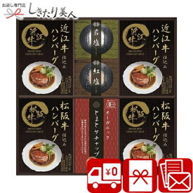 匠風庵 レンジで簡単！松阪牛・近江牛仕込みハンバーグ L8099100 |お中元 早割 送料無料 ギフト グルメ 簡単調理品 おかず お肉 洋食 詰め合せ 常温 日持ち 結婚 出産 新築 快気 退院 内祝い お祝い お返し お礼 両親 母親 父親 誕生日 プレゼント 父の日 5000円 ギフト