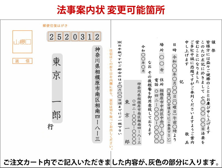 楽天市場 法事案内状ａ 塔婆申込あり 30枚 A Annai30 法事案内状テンプレート 法事 法要 印刷 挨拶状 ご案内状 連名 宛名 ハガキ 往復はがき 往復 葉書 案内 状 法要ハガキ 法事はがき 案内状印刷 ネット注文 はがき 香典返し 引き出物 一周忌 お返し 返礼品 初盆 新盆