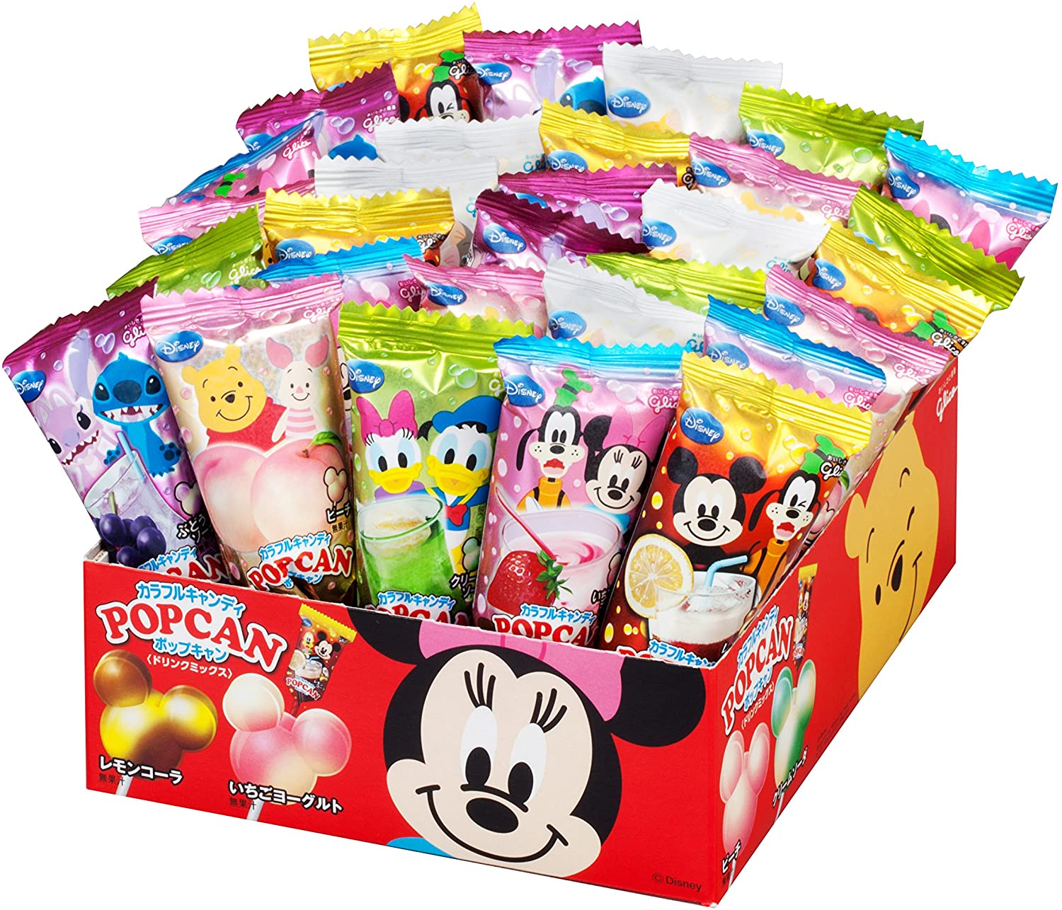 高品質】江崎グリコ ポップキャン ドリンクミックス 1本×30個 駄菓子キャンディ