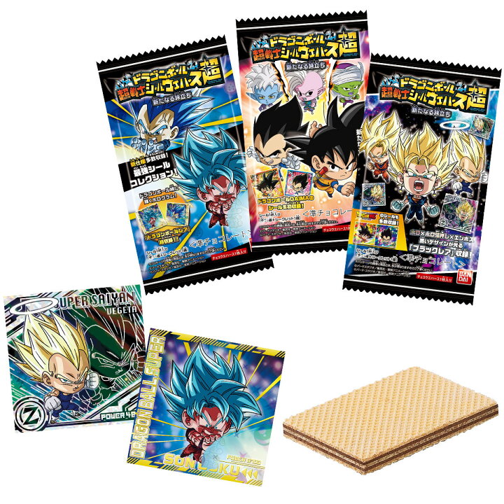 楽天市場】バンダイ ドラゴンボール 超戦士シールウエハース超 新た 