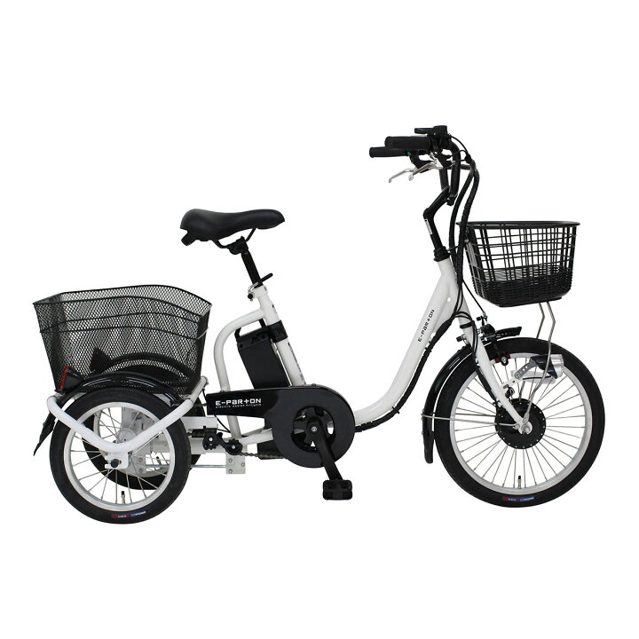楽天市場】ロータイプ電動アシスト三輪自転車BEPN18WH（ホワイト）e 