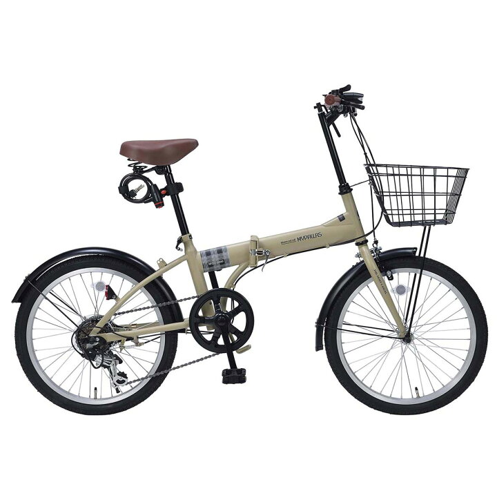 楽天市場】20インチ折畳自転車 サンドベージュMyPallas/マイパラス 