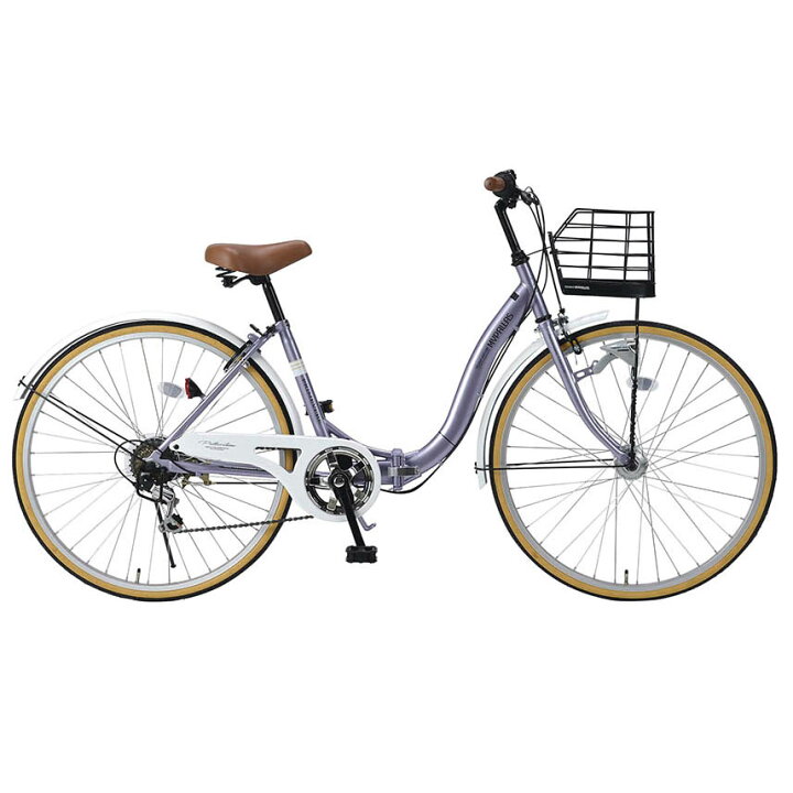 楽天市場】26インチ折畳自転車MC509-LA PRIMEVERE(ラベンダーパール)6 