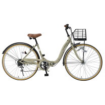 楽天市場】自転車 26インチ シティサイクル 変速 6段（折りたたみ 