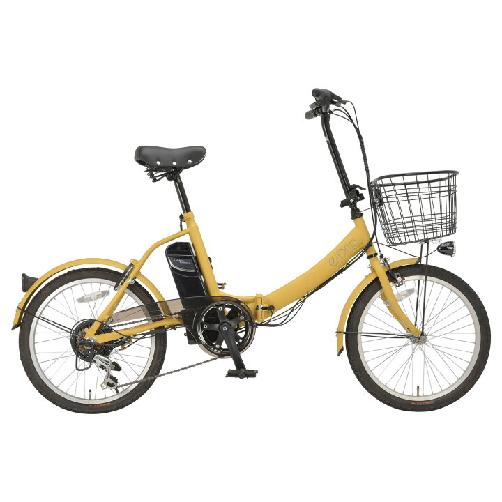 楽天市場】e-Drip 前カゴ付き折りたたみ電動アシスト自転車（ベージュ 