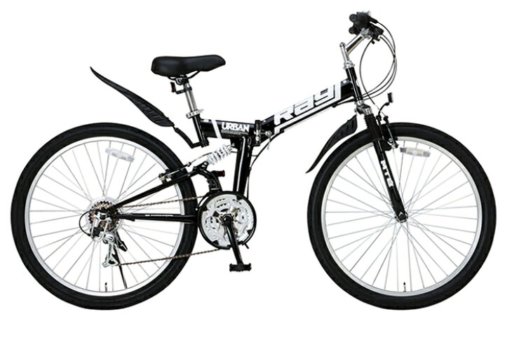 楽天市場】Raychell 26インチ折り畳みマウンテンバイク（ブラック）MTB 