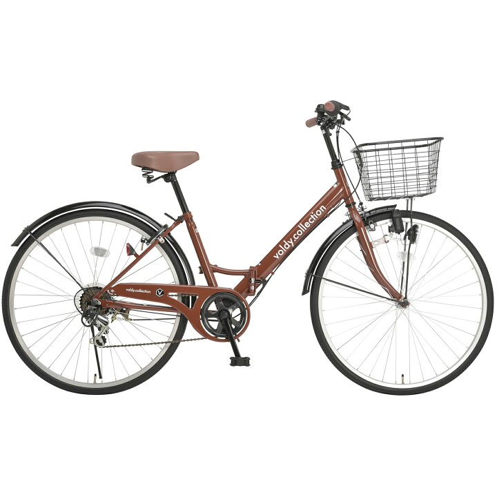 前後タイヤ新品！】6段変速 26インチ自転車 ブラウン