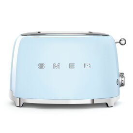 【日本正規品】SMEG/スメッグポップアップトースター【パステルブルー】TSF01-PB-JPレトロ デザイン おしゃれ家電 ハイブランド 4～8 枚切り イタリア老舗ブランド プレゼント ステンレス製 パンくずトレイ ベーグル 食パン トースト 冷凍パン