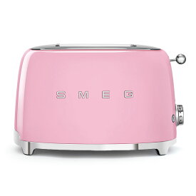 【日本正規品】SMEG/スメッグポップアップトースター【ピンク】TSF01-PK-JPレトロ デザイン おしゃれ家電 ハイブランド 4～8 枚切り対応 イタリア老舗ブランド プレゼント ステンレス製 パンくずトレイ ベーグル 食パン トースト 冷凍パン