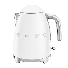 《NEWカラー》【日本正規品】SMEG/スメッグ電気ケトル 1.7L【マットホワイト】KLF03WHMJPレトロ デザイン おしゃれ家電 ハイブランド 空焚き防止 イタリアブランド プレゼント ステンレス製 カルキフィルター こぼれ防止注ぎ口 1200W