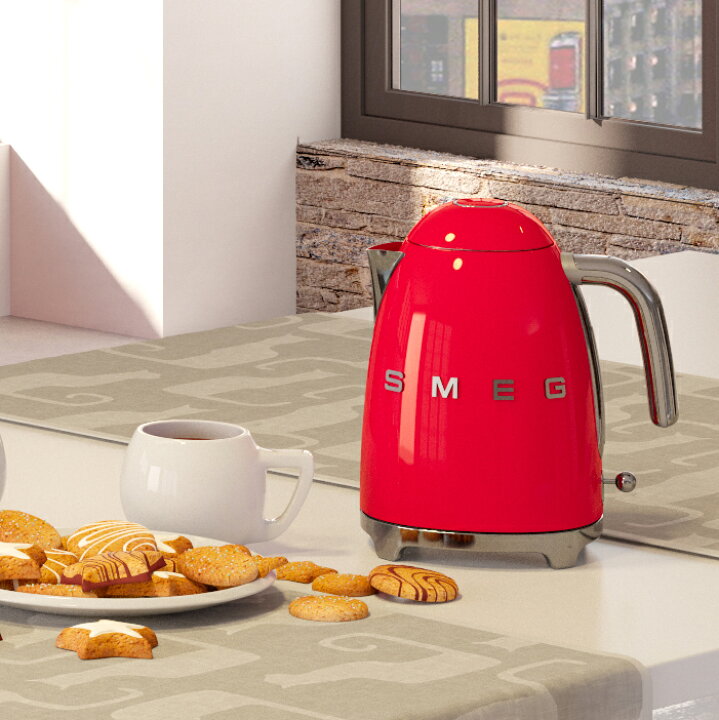 楽天市場】【日本正規品】SMEG/スメッグ電気ケトル 1.7L【レッド 