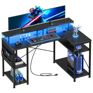 YeTom Q[~OfXN lfXN LEDCgtfXN pcfXN p\RfXN 130cm Q[~OfXN Q[fXN gaming desk R[i[fXN I߉\ [ܕt L^ PC ׋ 