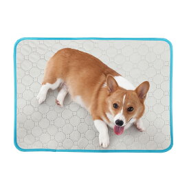 TiTiSNUGY 洗えるペットシーツ ペット用おしっこマット 【尿色チェック＆ブルー縁ガイド！】 小型犬・猫・うさぎ用トイレマット 小動物対応 四重構造で漏れ防止/滑り止め/超吸収 丸ごと洗える 繰り返し使える 速乾 制菌 介護(オフホワイト 60x45