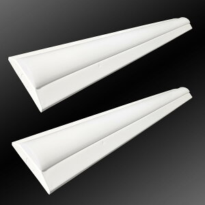 YC 逆富士型蛍光灯 LEDベースライト 器具一体形 高輝度8500lm 50W消費電力 従来天井直付 40形×2灯相当 LED一体型 逆富士形 LED蛍光灯 直付40W形 シーリングライト キッチンベースライト LED施設照明