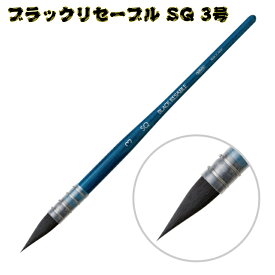 【マラソン限定!!ポイント3倍】ホルベイン 水彩筆 ブラックリセーブル SQ ラウンド 丸 3号 / 水彩筆 筆 絵具 水彩 デッサン / 対象期間[11/4日(火)20:00～11/11日(火)01:59]