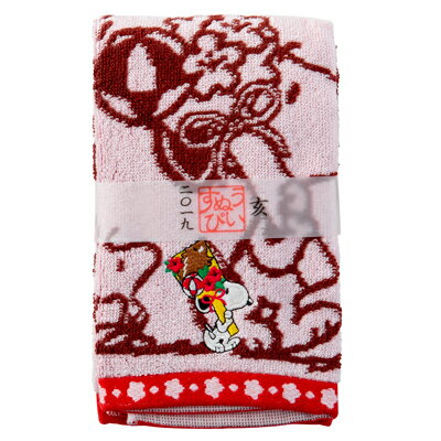 楽天市場 スヌーピー フェイスタオル 干支 19年 亥年 縁起物 おかいものsnoopy 楽天市場店