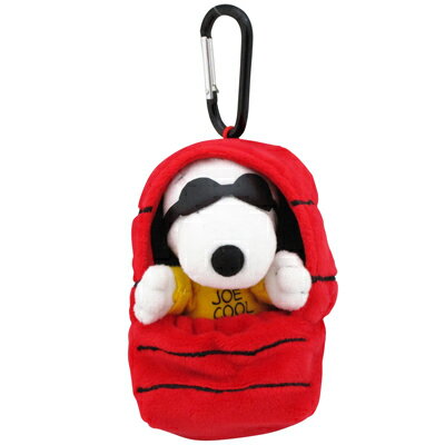 楽天市場 スヌーピー つれてってマスコット ジョー クール スヌーピー グッズ ぬいぐるみ カラビナ付 ポーチ おかいものsnoopy 楽天市場店