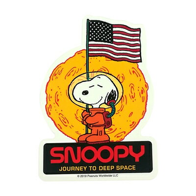 楽天市場 スヌーピー ダイカットステッカー 大 フラッグ マーズ おかいものsnoopy 楽天市場店