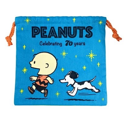 楽天市場 スヌーピー 巾着 かけっこ 70th スヌーピー 弁当 小物入れ イラスト おしゃれ かわいい キャラクター グッズ 大人 子供 向け プレゼント用 おかいものsnoopy 楽天市場店
