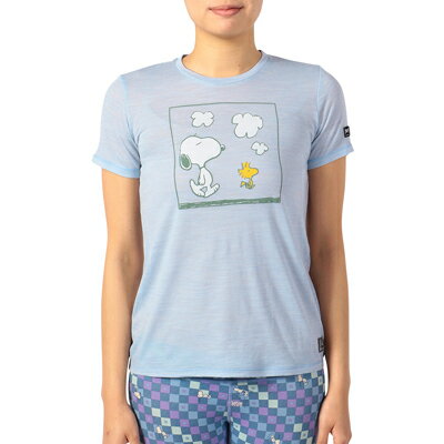 楽天市場 Snoopy Woodstock Tee Tシャツ スカイウェイメランジ スヌーピー レディース ヨガウェア Tシャツ 半袖 ウェア トップス スーパーナチュラル コラボ コラボ Tシャツ 服 ヨガ スポーツ おしゃれ かわいい キャラクター グッズ 大人 向け プレゼント