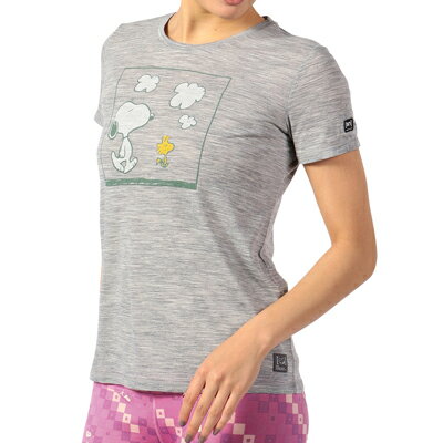 楽天市場 Snoopy Woodstock Tee Tシャツ アッシュメランジ スヌーピー レディース ヨガウェア Tシャツ 半袖 ウェア トップス スーパーナチュラル コラボ コラボ Tシャツ 服 ヨガ スポーツ おしゃれ かわいい キャラクター グッズ 大人 向け プレゼントsupernatural