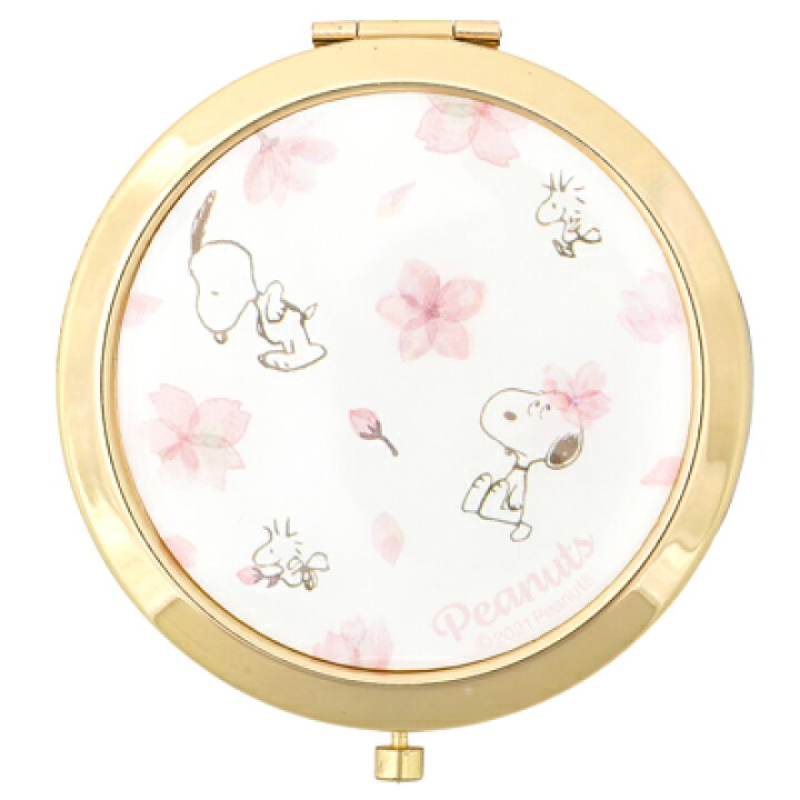 楽天市場 スヌーピー コンパクトミラー さくら スヌーピー コンパクト ミラー 鏡 手鏡 丸型 桜 さくら 桜柄 持ち歩き 2面ミラー メイク直し Snoopy スヌーピーグッズ 雑貨 ギフト 贈り物 おしゃれ かわいい キャラクター グッズ 大人 向け プレゼント おかいもの