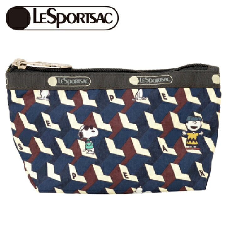 楽天市場 Lesportsac Peanuts Small Sloan Cosmetic ピーナッツジオメトリックスヌーピー ポーチ レスポートサック コラボ 化粧ポーチ 小物入れ コスメポーチ ティッシュケース 舟形 ギフト おしゃれ かわいい キャラクター グッズ 大人 向け プレゼント
