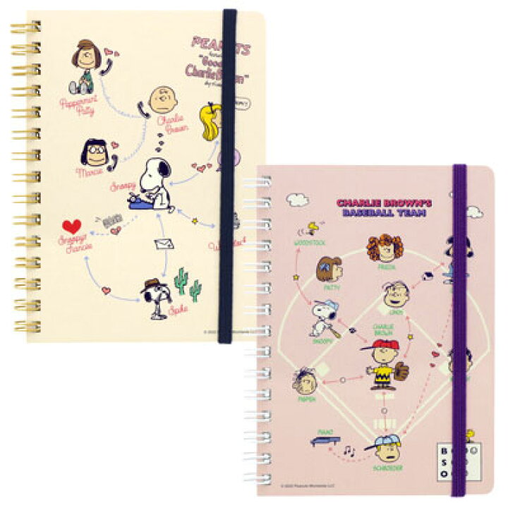 楽天市場 スヌーピー Wリングノートa６ 相関図2スヌーピー リングノート A6 リング ノート ゴムバンド付き 文具 筆記具 ステーショナリー Snoopy ピーナッツ スヌーピーグッズ プチギフト ギフト おしゃれ かわいい キャラクター グッズ 大人 向け プレゼント相関図